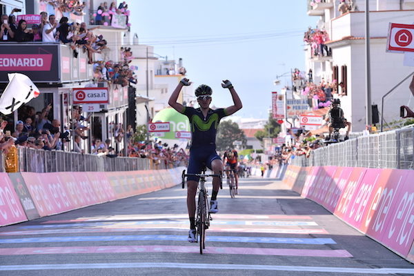 Giro 100, Izaguirre vince a Peschici. Visconti secondo in rimonta