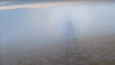 Lo straordinario spettro di Brocken ripreso sulla duna di Pilat