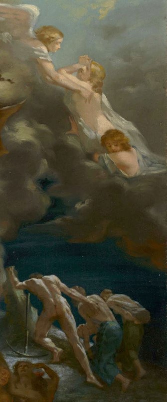 Paradiso e inferno, olio su tela, 1859, di Octave Tassaert