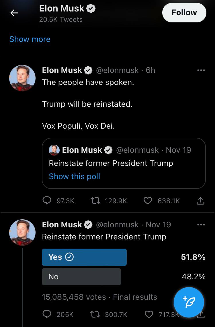 Elon Musk su Trump