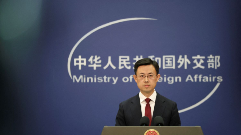 Il portavoce del ministero degli Esteri cinese Guo Jiakun (REUTERS/Florence Lo)
