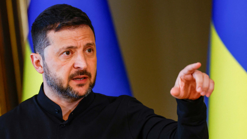 Il Presidente ucraino  Zelensky in una immagine di repertorio, 13 Maggio 2025. Foto: REUTERS/Valentyn Ogirenko/Foto d'archivio
