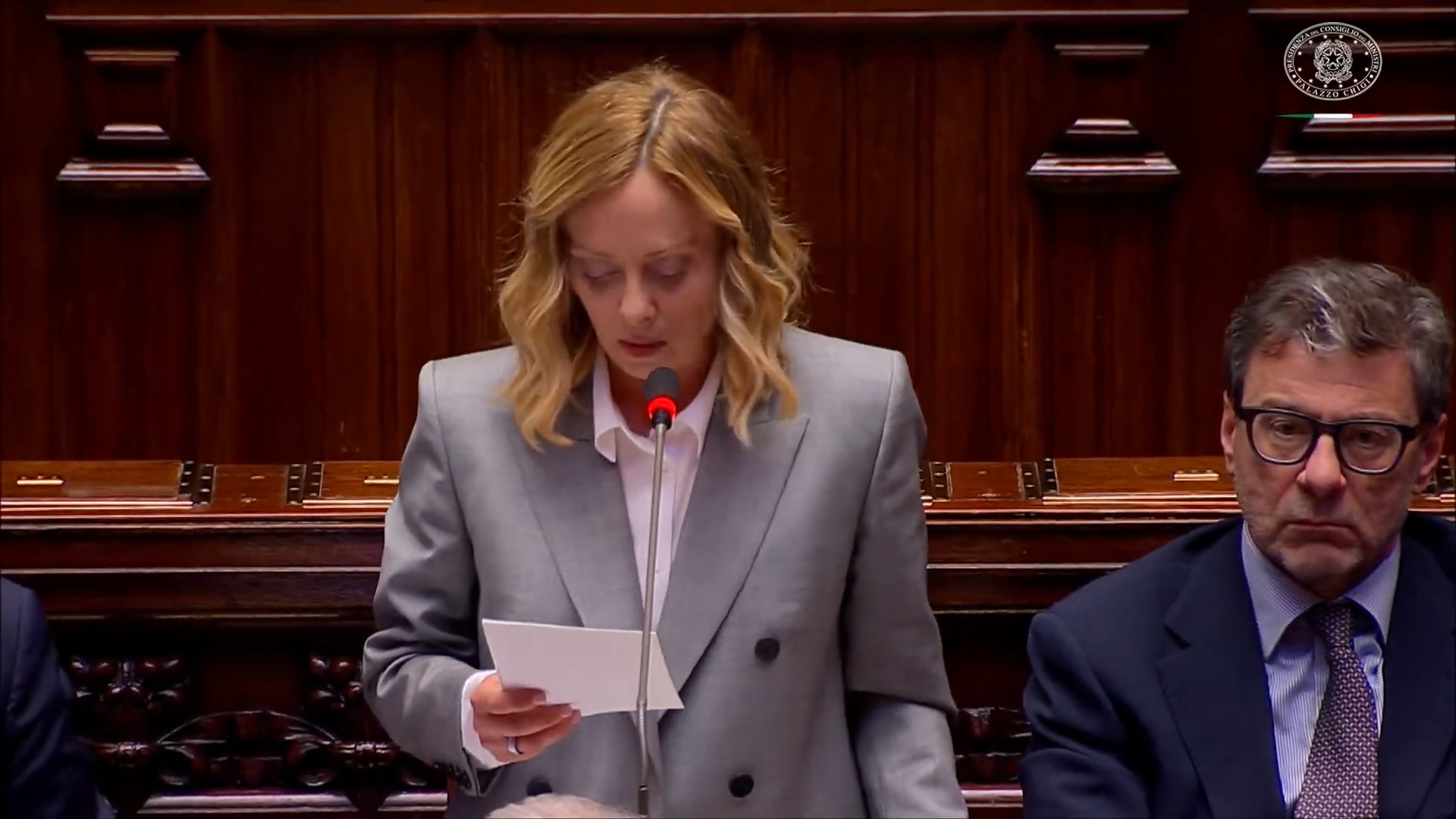 Giorgia Meloni risponde dalla Camera il 14 maggio