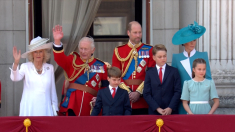 I reali britannici alla parata per il compleanno del re
