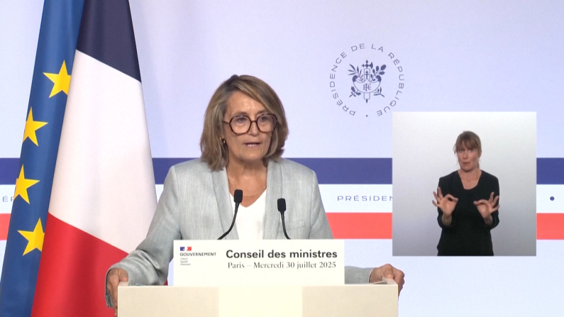 Il portavoce del governo francese, Sophie Primas (Immagine :French Presidency via Reuters)