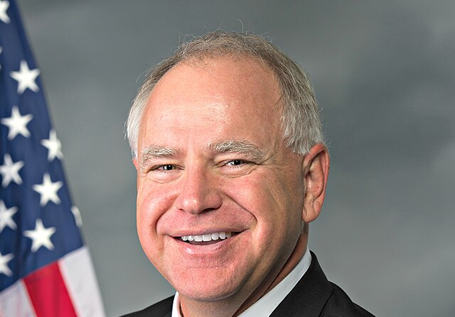 Timothy James Walz, deputato della Camera dei rappresentanti degli Stati Uniti. Immagine di Wikimedia Commons