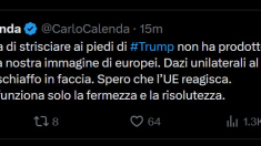 Calenda: i dazi di Trump sono uno schiaffo, l’Ue reagisca con fermezza