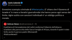 Calenda: sanzioni per l’attacco alla chiesa di Gaza