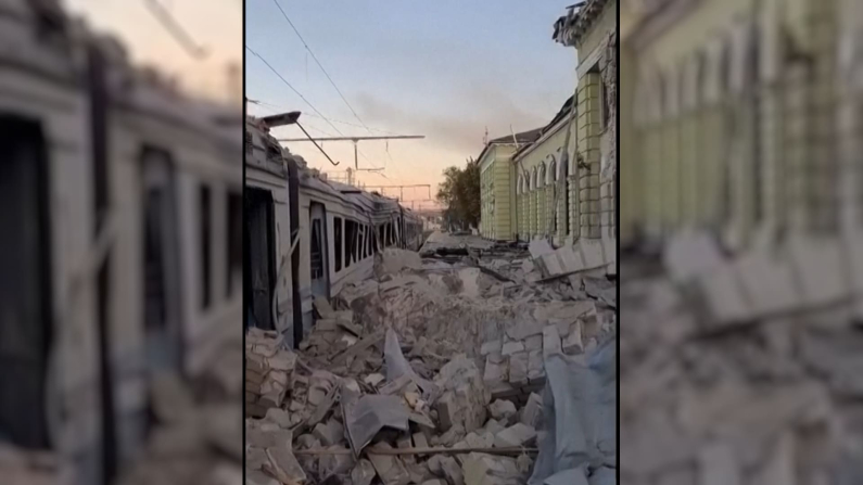 Video. Reuters/ courtesy Ukrzaliznytsia