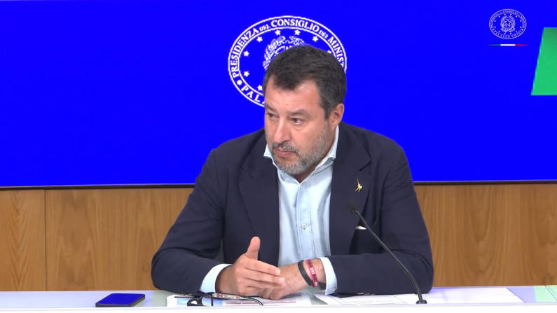 Matteo Salvini (screenshot video Reuters). 