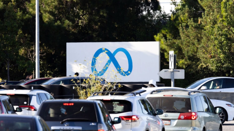 Gli uffici di Meta a Menlo Park, California, il 31 luglio 2025. (John Fredricks/The Epoch Times)
