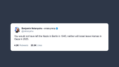 Netanyahu: come i nazisti a Berlino nel ’45 Hamas non resterà a Gaza nel 2025