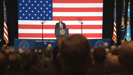 Discorso di Trump alla base militare di Quantico