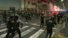 Manifestazioni a Lima contro riforma pensioni e governo