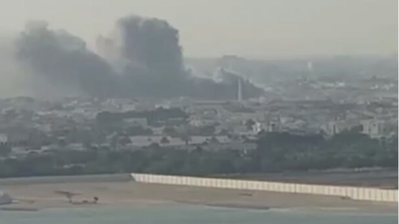 Immagine dell'attacco del quartier generale di Hamas a Doha (fonte Epoch Israele).