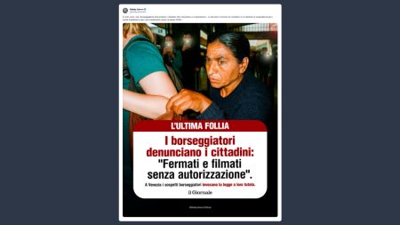 Salvini: i borseggiatori ora denunciano chi li riprende