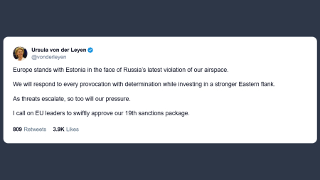Von der Leyen: più Mosca provoca più aumenteremo la pressione