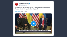 Trump: i Paesi Nato abbattano gli aerei russi nello spazio aereo