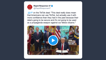 Vance: TikTok sicuro e non più mezzo di propaganda