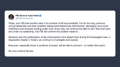 Kash Patel: Fbi screditata (anche) dalla bufala del Russiagate ma noi ristabiliremo la fiducia