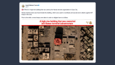 Idf: abattuto edificio di Hamas a Gaza City