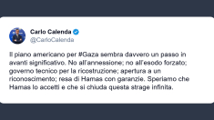 Calenda: piano Usa per Gaza passo significativo