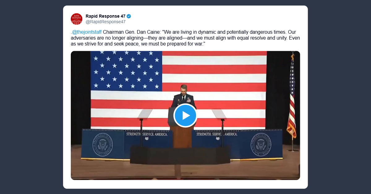 Capo di stato maggiore delle forze armate Usa: dobbiamo essere pronti alla guerra