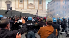 Scontri tra polizia e frange di violenti al corteo pro-Pal a Roma