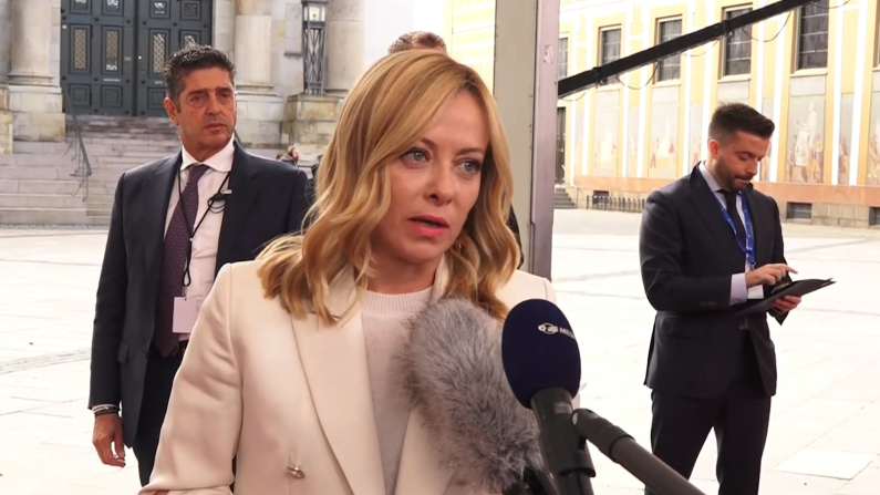 Giorgia Meloni (screenshot da video Palazzo Chigi).