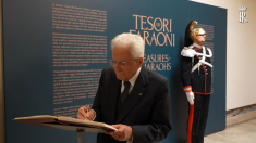 Mattarella visita la mostra Tesori dei Faraoni