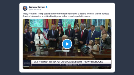 Kennedy Jr: IA contro il cancro pediatrico