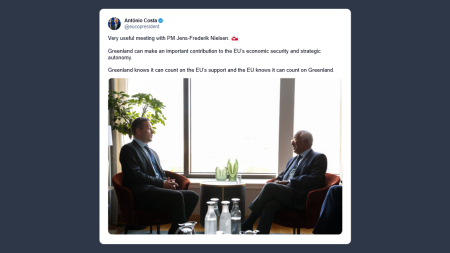 Costa incontra il primo ministro della Groenlandia