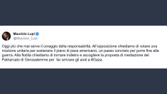 Lupi: Flotilla torni indietro e accolga proposta Patriarcato Gerusalemme