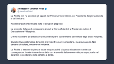 Ambasciatore israeliano a Roma: la “Flotilla” cerca solo lo scontro
