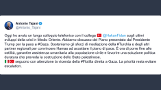 Tajani incontra il ministro degli Esteri turco