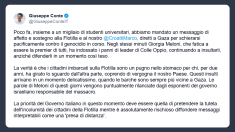 Giuseppe Conte difende la Flotilla e attacca Giorgia Meloni