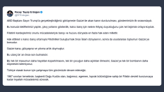 Presidente Turchia: priorità assoluta fermare lo spargimento di sangue a Gaza