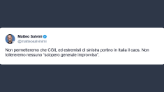 Salvini alla Cgil: evitate scioperi generali improvvisi