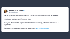 Von der Leyen: stilata roadmap per cambiamento difesa europea