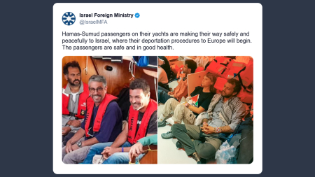 Israele: passeggeri Flotilla saranno espulsi in sicurezza verso Europa