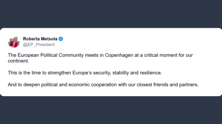 Roberta Metsola: momento cruciale per il nostro continente