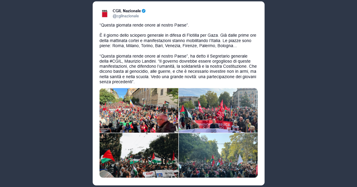 Landini: questa giornata rende onore al nostro Paese