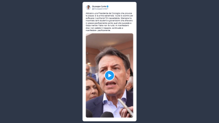 Conte alla piazza: manifestate pacificamente