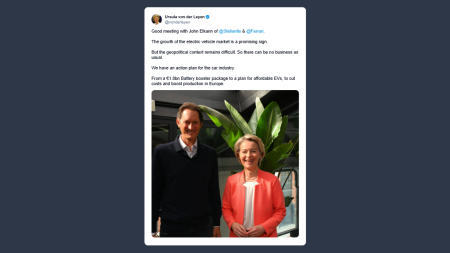 Von der Leyen: Incontro positivo con John Elkann