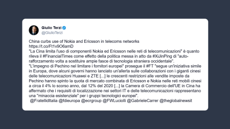 Il regime cinese continua a colpire le aziende europee