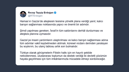 Erdogan: genocidio a Gaza deve finire Pieno supporto della Turchia