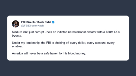 Kash Patel: Maduro è un dittatore accusato e un narcoterrorista
