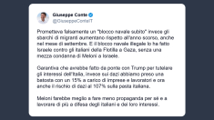 Conte: Meloni faccia meno propaganda e lavori di più per gli italiani