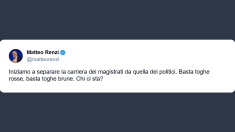 Renzi: carriere dei magistrati vanno separate da quelle dei politici