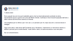Salvini: una preghiera per le vittime del 7 ottobre